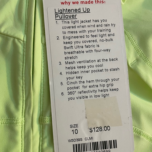 lululemon athletica Lime Green Jacket - Picture 2 of 10